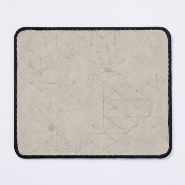 Item preview, Geometric Nature Pattern Turtle Shell Waves Leaves Design designed and sold by SplashTastic.