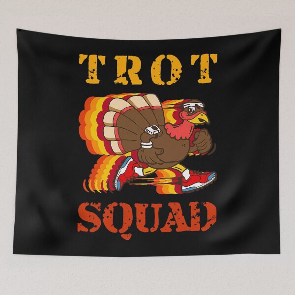 Item preview, Squad Fall Cute 80s Thanksgiving Happy Trot Gobble designed and sold by CalvinVanAuken.