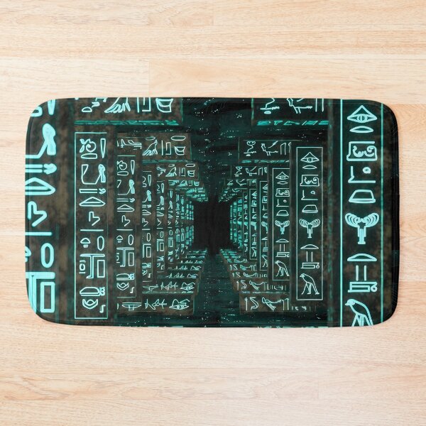 Item preview, 3D Perspectives, Cyberpunk Egyptian Hieroglyphics, Symmetrical Textures (image size 8320x12480) designed and sold by Digital-Davinci.