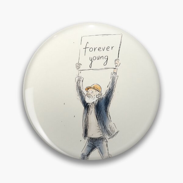 Item preview, Forever young - Man Holding Forever Young Sign designed and sold by lautir.
