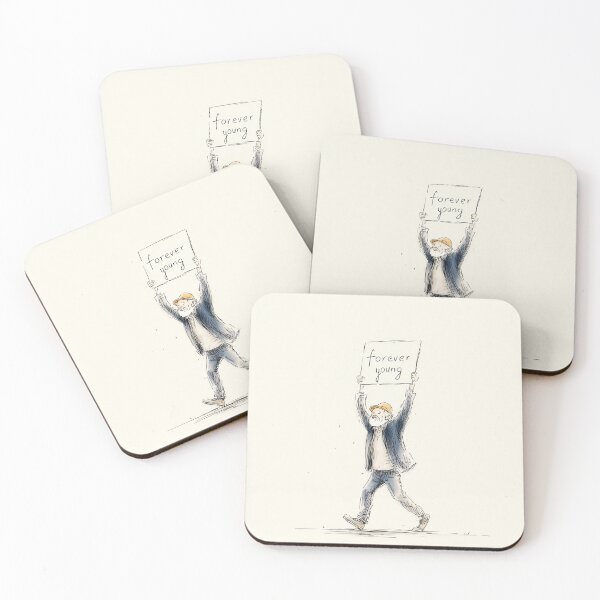 Item preview, Forever young - Man Holding Forever Young Sign designed and sold by lautir.