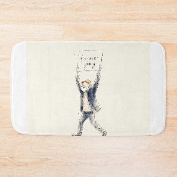 Item preview, Forever young - Man Holding Forever Young Sign designed and sold by lautir.