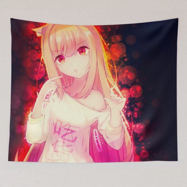 Item preview, Holo Gentle Glow Spice And Wolf Anime Girl designed and sold by thedarvills.