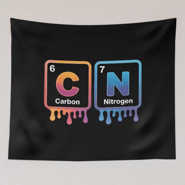 Item preview, Colorful Carbon And Nitrogen Chemistry Design For Science designed and sold by MindyMarianela.