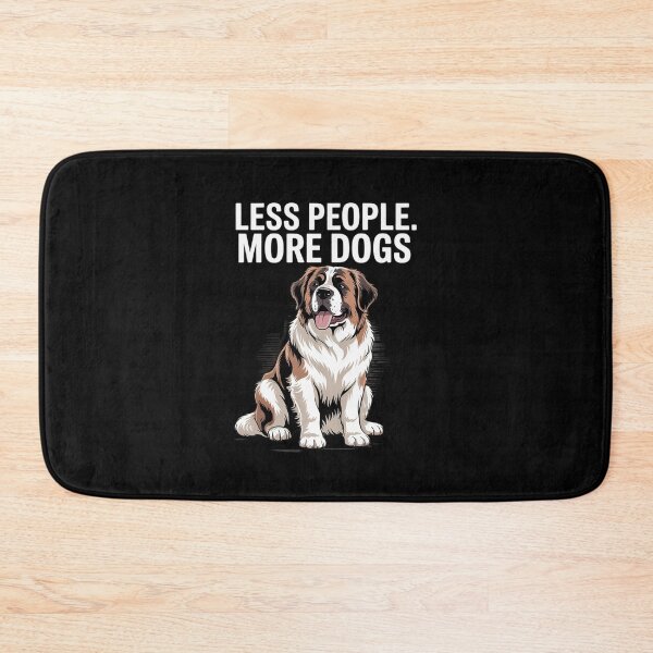 Item preview, Less People More Dogs St. Bernard Funny Introvert  designed and sold by RuthGAArt.