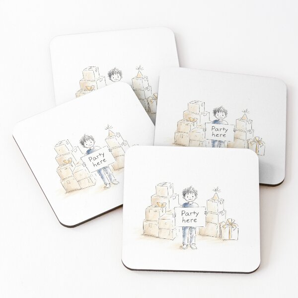 Item preview, Party here - Child Holding Party Sign designed and sold by lautir.