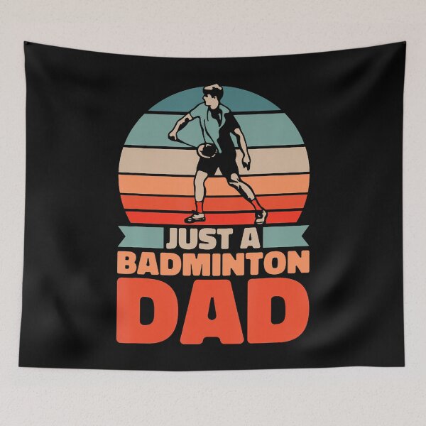 Item preview, Retro Shuttlecock Father - Vintage Just A Badminton Dad designed and sold by MindyMarianela.