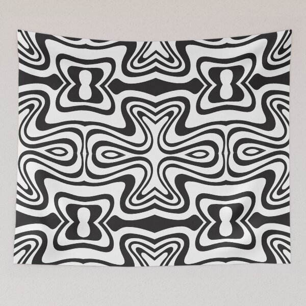 Item preview, Monochrome Abstract Pattern designed and sold by Wolagno.