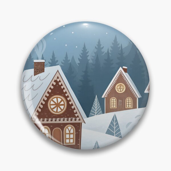 Item preview, Minimalist Nordic-style gingerbread houses designed and sold by Bionson Art.