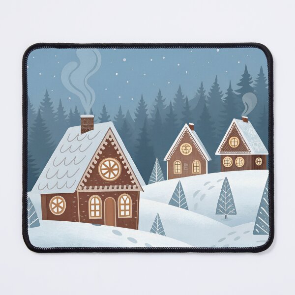 Item preview, Minimalist Nordic-style gingerbread houses designed and sold by Bionson Art.