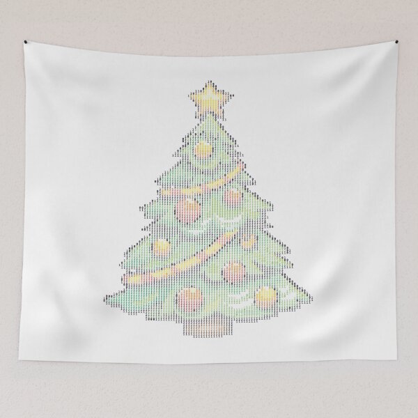 Item preview, Christmas Binary Tree ASCII Art Using Only  designed and sold by roofvirgeli.