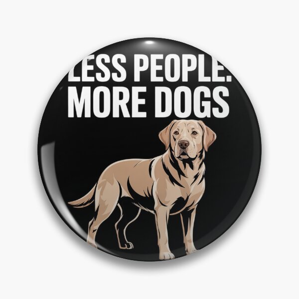 Item preview, Less People More Dogs Yellow Labrador Retriever Funny  designed and sold by RuthGAArt.