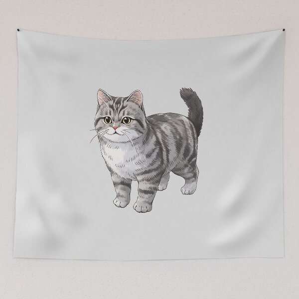 Item preview, Cute Grey Tabby Cat designed and sold by xiao xuans.
