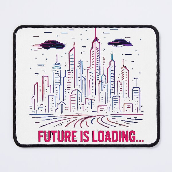 Item preview, Future Is Loading Cyberpunk T-Shirt | Neon Futuristic City Gamer Tee designed and sold by KDesignCrafts.