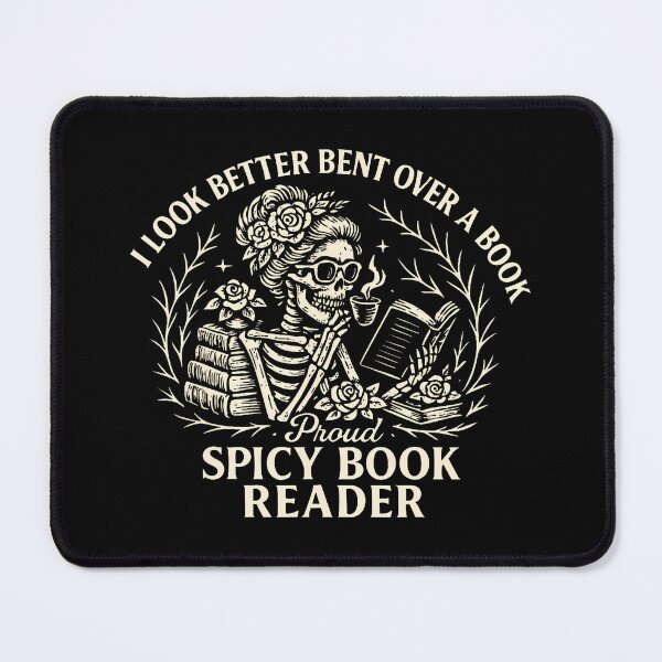 Item preview, Funny Spicy Book Reader Lover Skeleton Reading Books designed and sold by MindyMarianela.