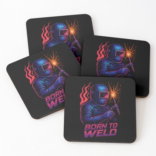Item preview, Born to Weld – Retro Neon Welding Art designed and sold by PrintMastery.