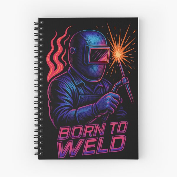 Item preview, Born to Weld – Retro Neon Welding Art designed and sold by PrintMastery.