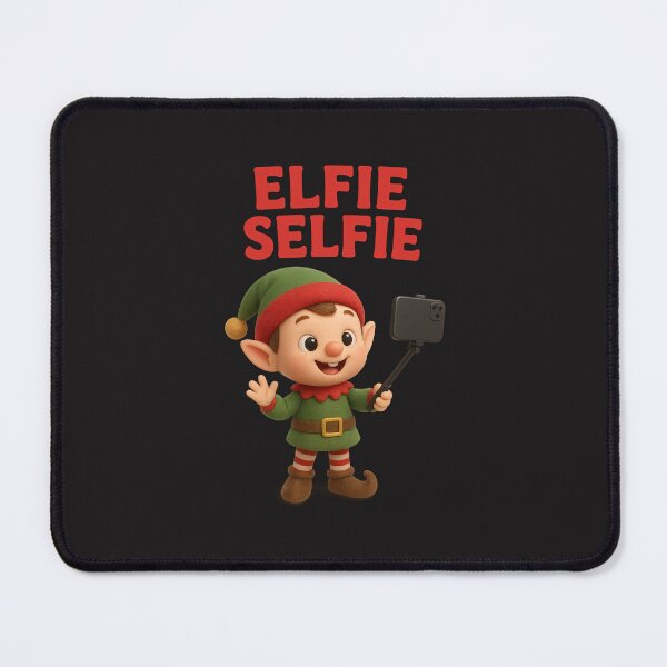 Item preview, Cute Elf Taking A Selfie - Elfie Selfie | Kawaii Fun Christmas Art designed and sold by Moons Studio.