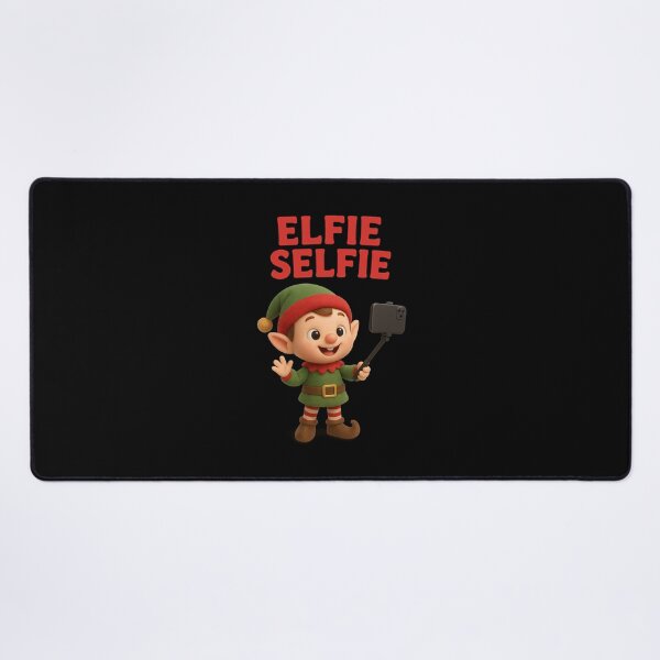 Item preview, Cute Elf Taking A Selfie - Elfie Selfie | Kawaii Fun Christmas Art designed and sold by Moons Studio.