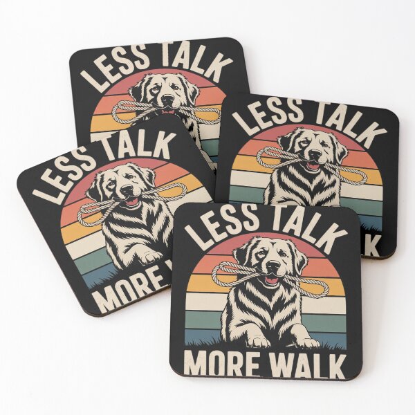 Item preview, Less Talk More Walk Funny Dog Lovers  designed and sold by RuthGAArt.