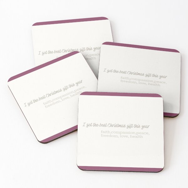 Item preview, I got the best Christmas gifts this year : faith,compassion,peace, freedom, love, health designed and sold by SSdesignArticle.