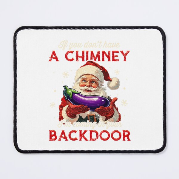 Item preview, Retro Santa Coming Backdoor Funny Chimney Holiday Twist designed and sold by barrycantre11.
