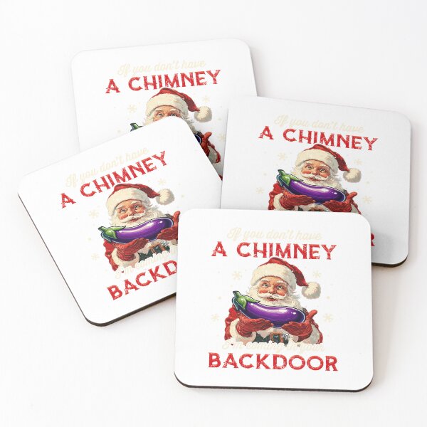 Item preview, Retro Santa Coming Backdoor Funny Chimney Holiday Twist designed and sold by barrycantre11.