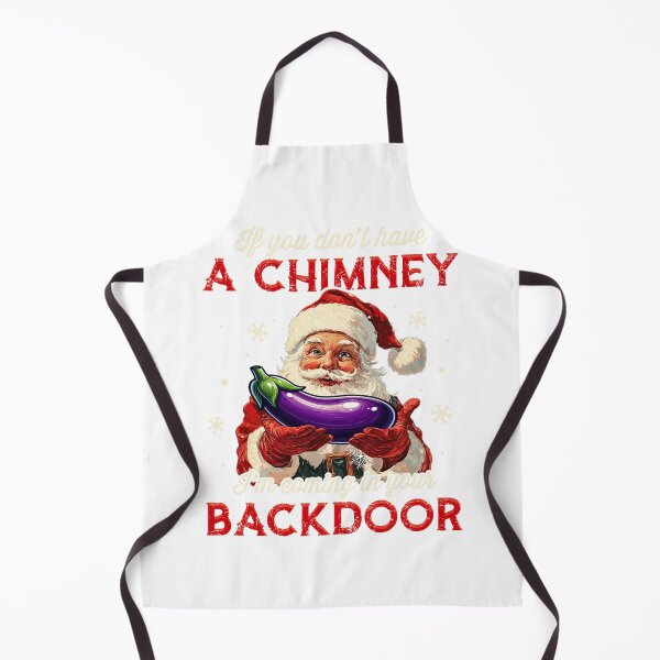 Item preview, Retro Santa Coming Backdoor Funny Chimney Holiday Twist designed and sold by barrycantre11.