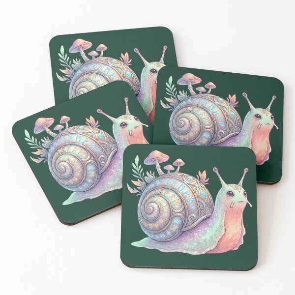 Item preview, Aurora Shell Snail Spirit: Ghibli Fantasy Creature designed and sold by SebastianSpace.