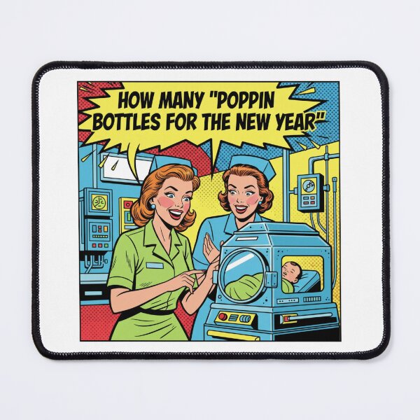 Item preview, How Many Poppin Bottles For The New Year designed and sold by coloredInk89.