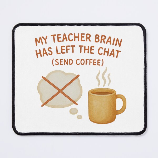 Item preview, Funny Teacher Coffee Minimal Watercolor Left The Chat designed and sold by Just You Tee | Say It Loud, Wear It Proud.