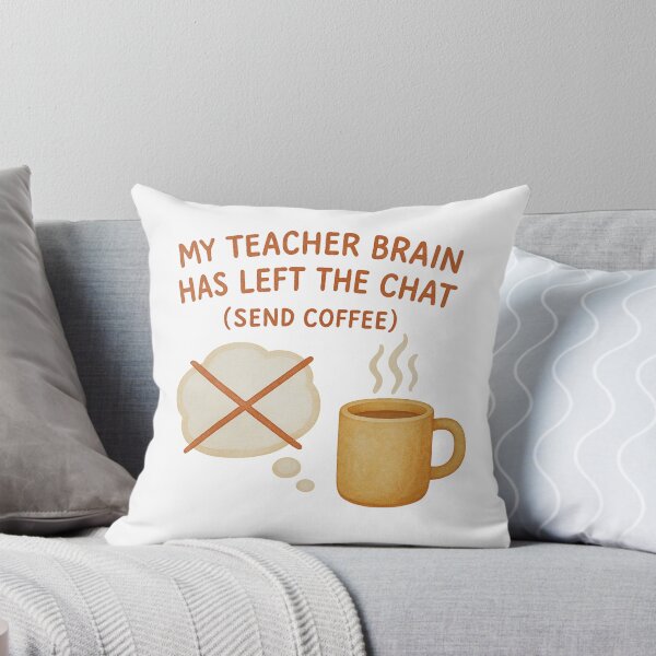 Item preview, Funny Teacher Coffee Minimal Watercolor Left The Chat designed and sold by Just You Tee | Say It Loud, Wear It Proud.