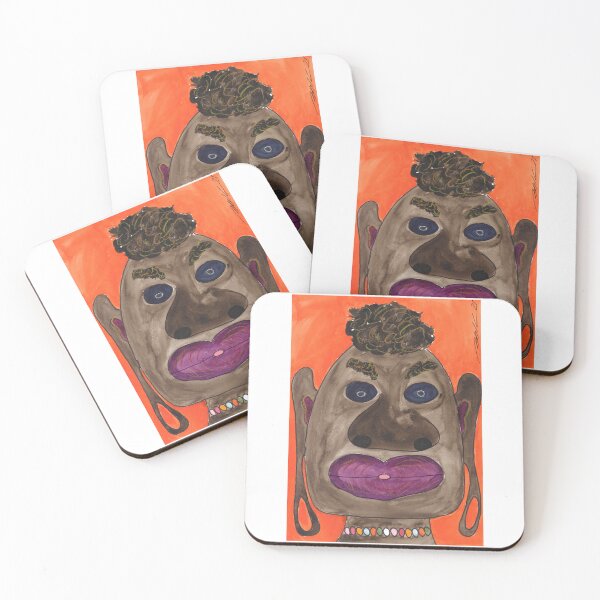 Item preview, funny Faces, South Sea King designed and sold by Anke‘s Bazaar.