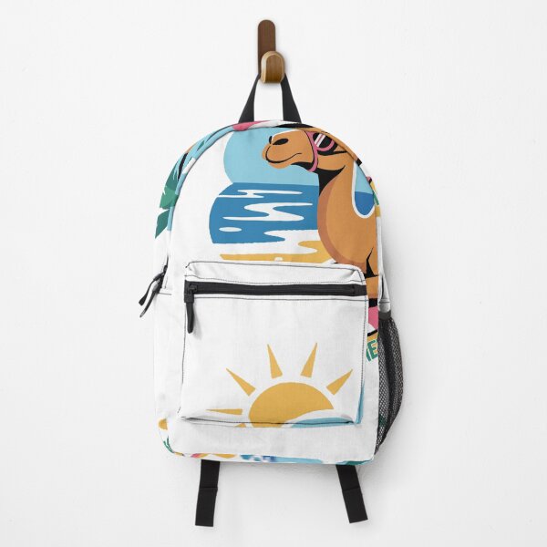 Item preview, Chill Camel Sunbathing on the Beach – Cute Summer Cartoon Logo designed and sold by ArtiFize Store.