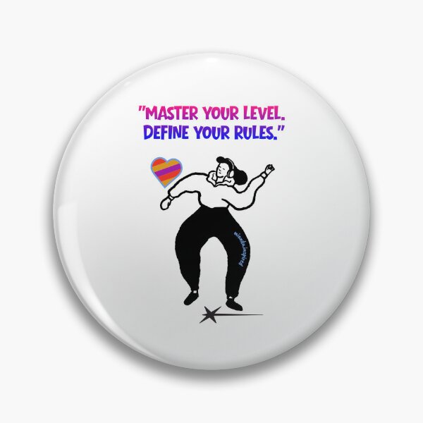 Item preview, Master Your Level. Define Your Rules. – Retro Motivational Quote Design designed and sold by miandu.inspired.