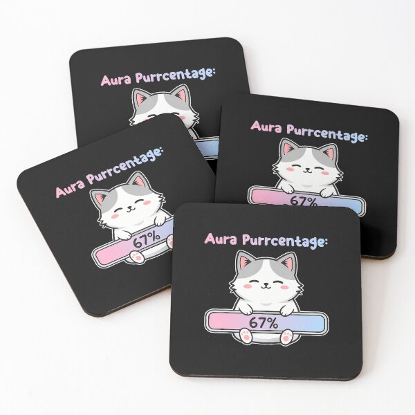Item preview, 67 Funny Cat Aura Energy At Six Seven Meme Gen Z Alpha designed and sold by MarcellaTerri.