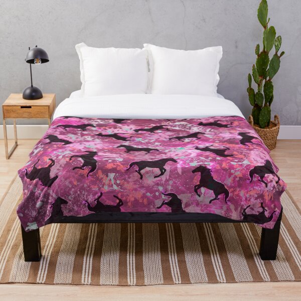 Item preview, Silueta de caballo y abstracto rosa designed and sold by Linda Louw.