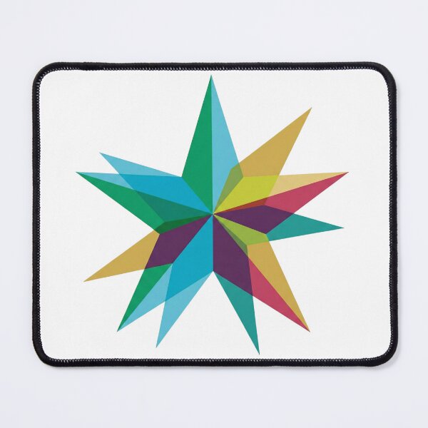 Item preview, Modern Geometric Christmas Star – Abstract Layered Triangles designed and sold by StudioWenti.