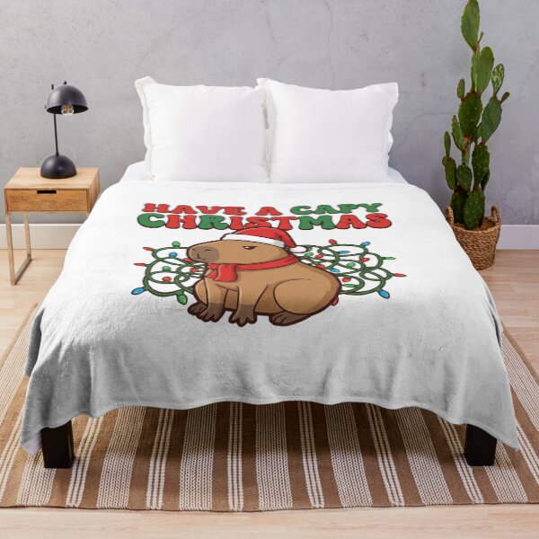 Artikelvorschau, Fröhliche Weihnachten mit Capybara! entworfen und verkauft von BKPrintDesing.