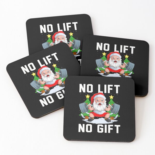 Item preview, No Lift No Gift Santa Christmas Weightlifting Gym Men Women designed and sold by LucretiaTina.