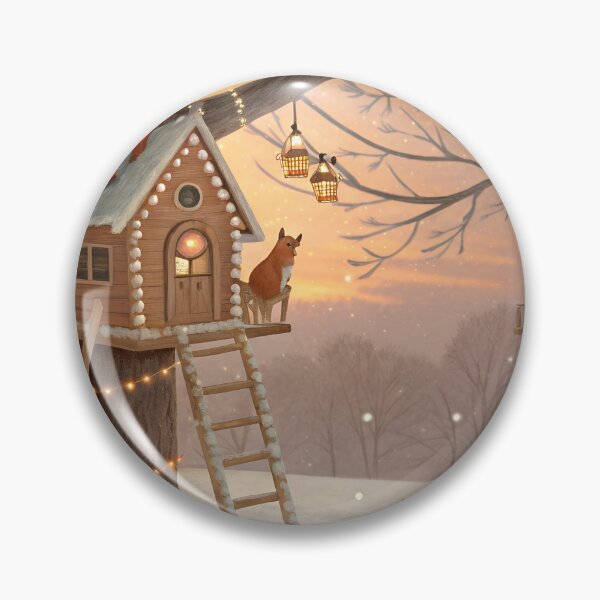 Item preview, Whimsical Gingerbread Treehouses designed and sold by Bionson Art.