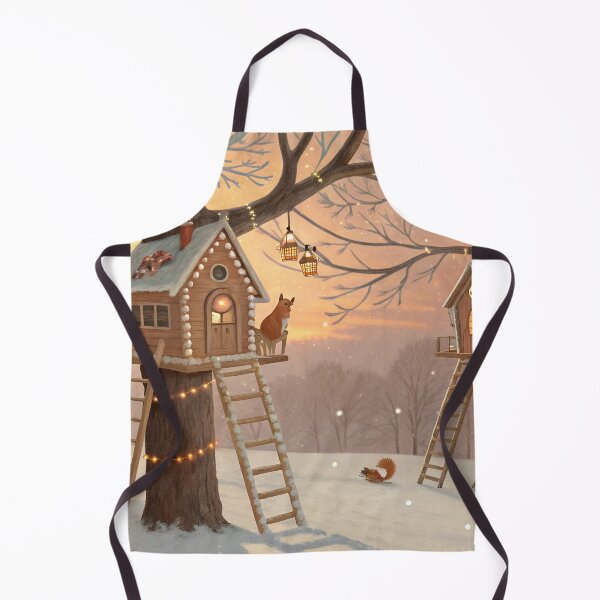 Item preview, Whimsical Gingerbread Treehouses designed and sold by Bionson Art.