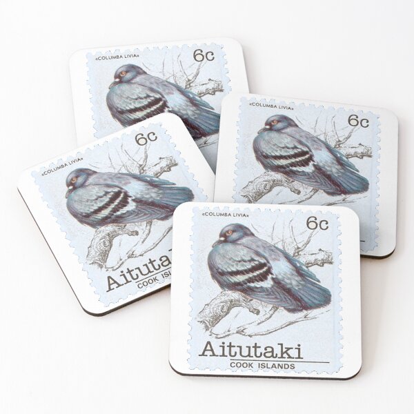 Item preview, Cook Island Rock Dove Vintage Postage Stamp designed and sold by red-amber65.
