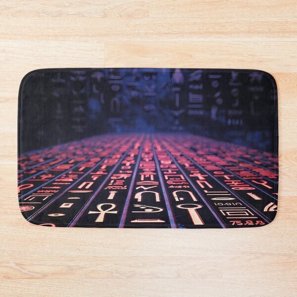 Item preview, 3D Perspectives, Cyberpunk Egyptian Hieroglyphics, Symmetrical Textures (image size 8320x12480) designed and sold by Digital-Davinci.