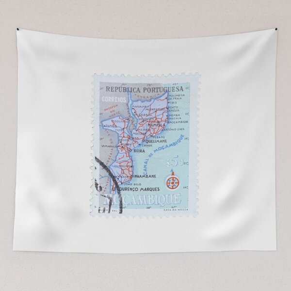 Item preview, Mozambique Coast Vintage Postage Stamp designed and sold by red-amber65.