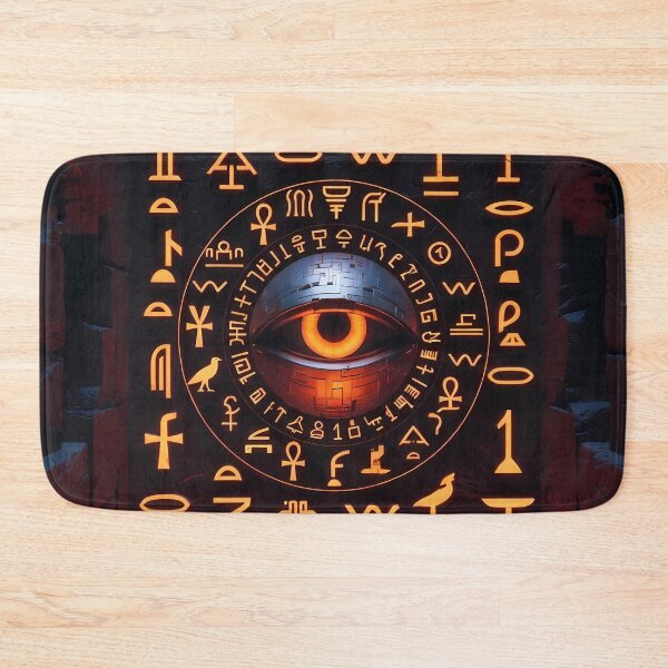 Item preview, 3D Perspectives, Cyberpunk Egyptian Hieroglyphics, Symmetrical Textures (image size 8320x12480) designed and sold by Digital-Davinci.