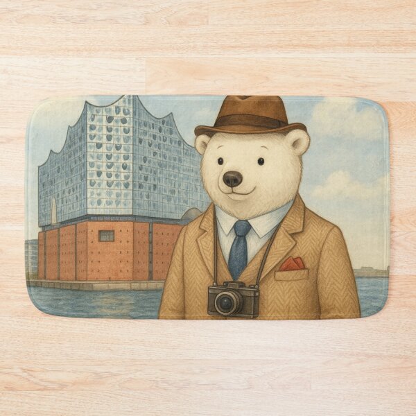Item preview, little polar bear in Hamburg designed and sold by Mauswohn.