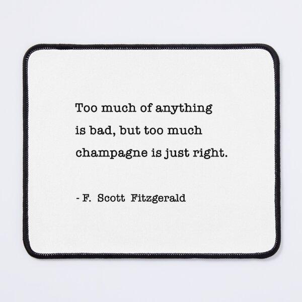 Item preview, F. Scott Fitzgerald Literary Quote designed and sold by corbrand.