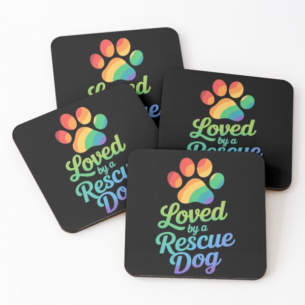 Item preview, Rainbow Loved By A Rescue Dog Pet Adoption  designed and sold by RuthGAArt.