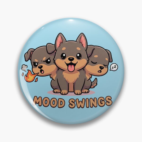 Item preview, Mood Swings Cerberus - Cute Greek Mythology Three Headed Dog designed and sold by MythoWorldddd.